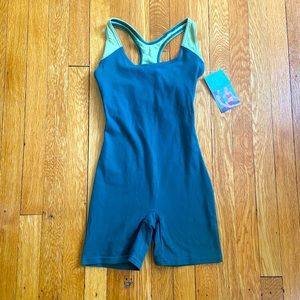 NWT Gaiam Organix Yoga Leotard Romper One Piece S